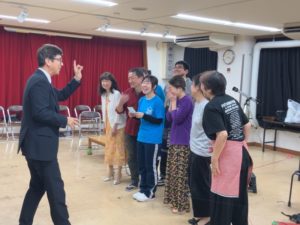 皆に演出する団長