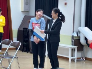 ふみかちゃんと、代役あやみさん